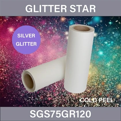 Strieborný Glitter DTF Printing Film Roll